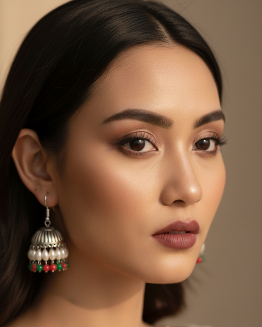 Beautiful Multi Coloured Jhumkas – Trendy Lightweight Traditional Earrings