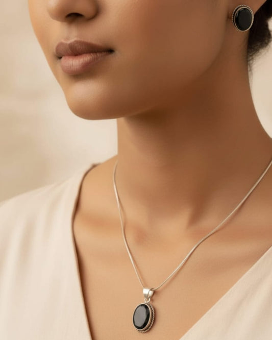 Elegant Stone Jewelry Set – Premium Stylish Necklace & Earrings for Women